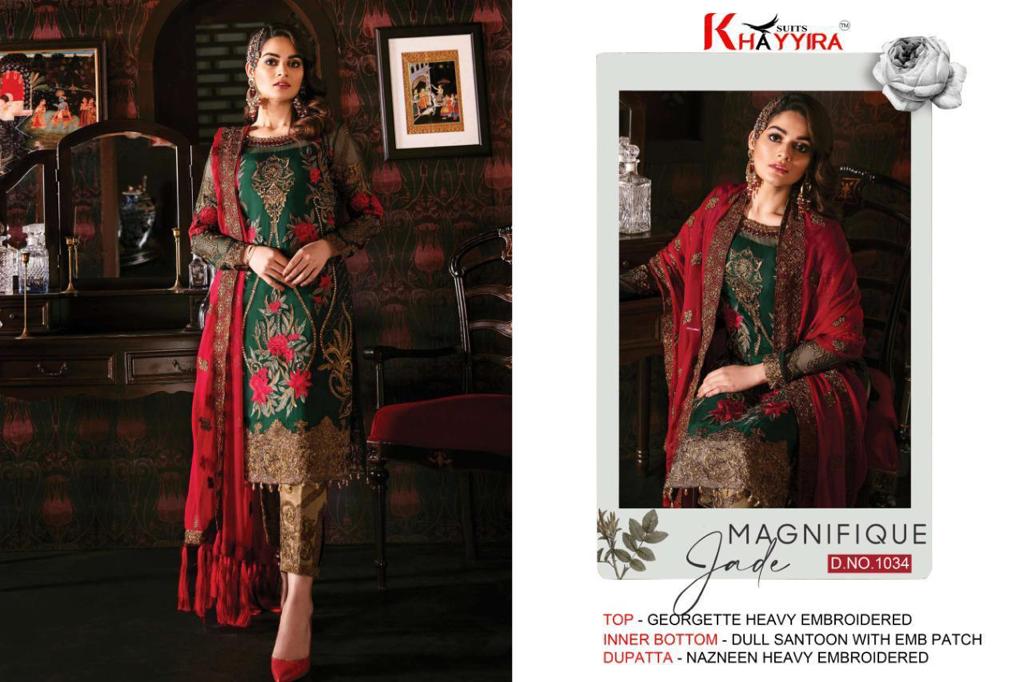 PAKISTANI SUITS D NO 1034 BY KHAYYIRA